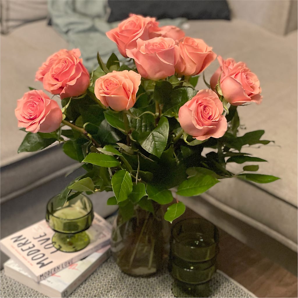 Long Stem Pink Rose Bouquet –  Yadilynn Flowers Llc, Orange CA