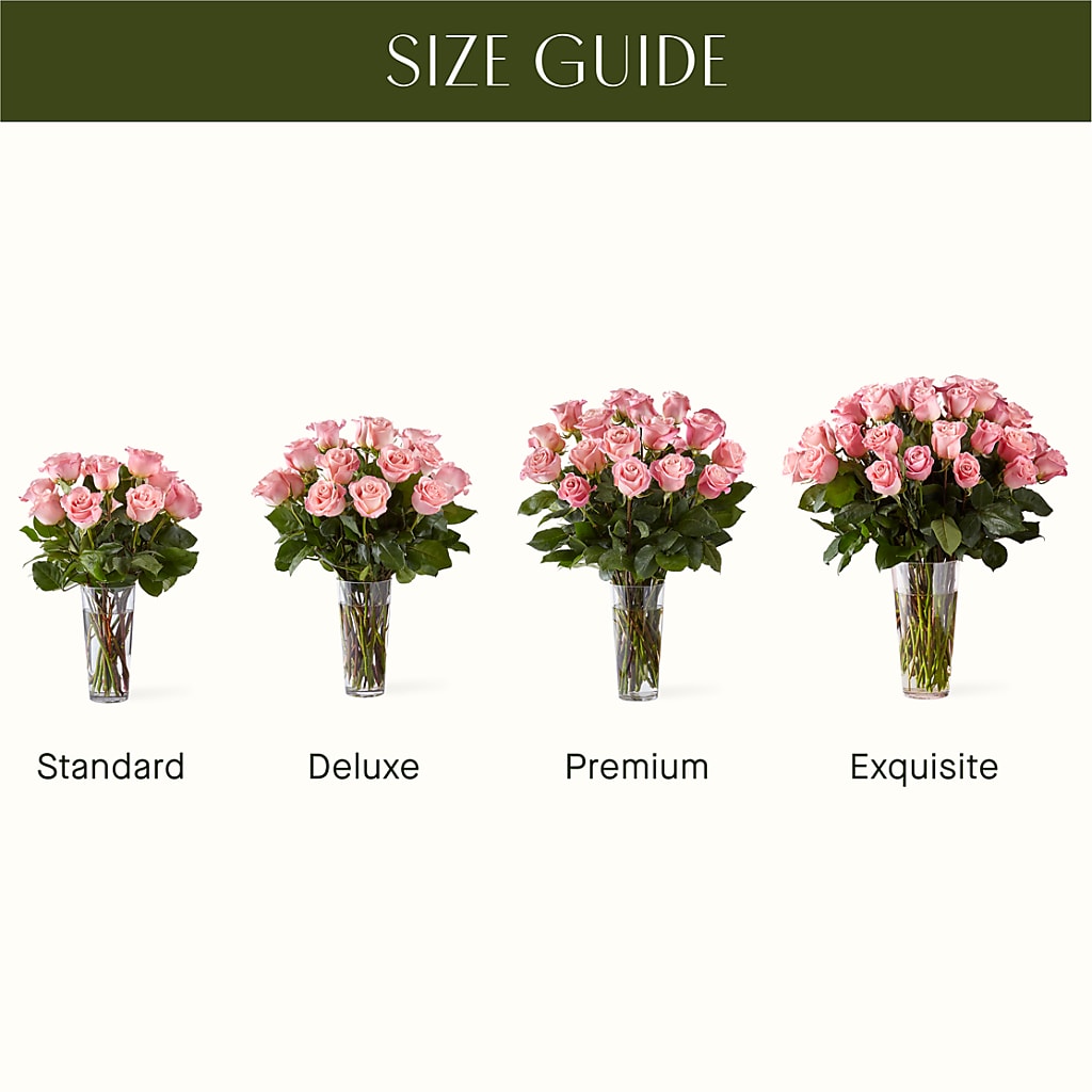 Long Stem Pink Rose Bouquet –  Yadilynn Flowers Llc, Orange CA