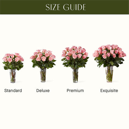 Long Stem Pink Rose Bouquet –  Yadilynn Flowers Llc, Orange CA