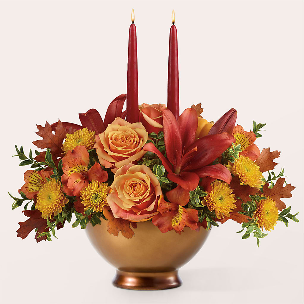 Harvest Table Centerpiece –  Yadilynn Flowers Llc, Orange CA