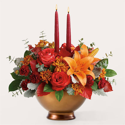Fruits of Fall Centerpiece –  Yadilynn Flowers Llc, Orange CA