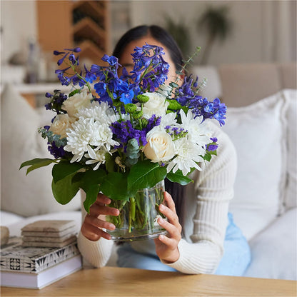 Cerulean Waves Bouquet –  Yadilynn Flowers Llc, Orange CA