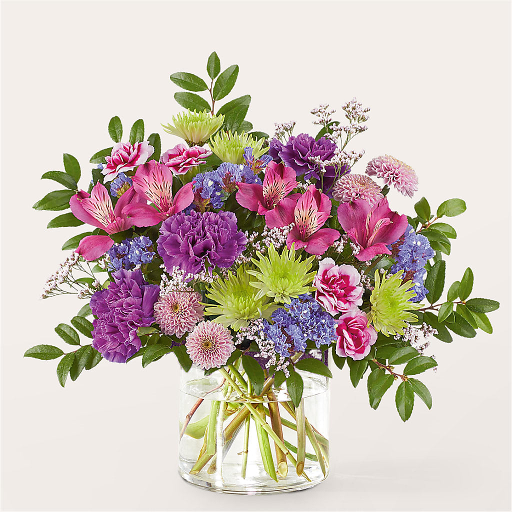 Glass Half Full Bouquet –  Yadilynn Flowers Llc, Orange CA