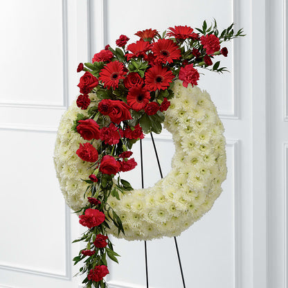 Graceful Tribute Wreath –  Yadilynn Flowers Llc, Orange CA