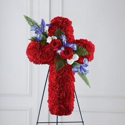 Faithful Hero Floral Cross –  Yadilynn Flowers Llc, Orange CA