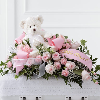 Touch of Sympathy Casket Spray –  Yadilynn Flowers Llc, Orange CA