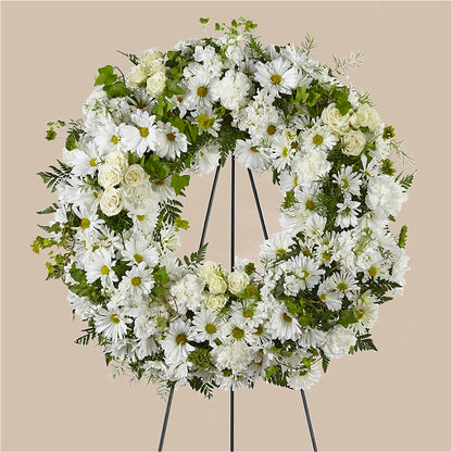 Faithful Wishes Wreath –  Yadilynn Flowers Llc, Orange CA