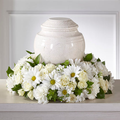 Ivory Gardens Cremation Adornment –  Yadilynn Flowers Llc, Orange CA