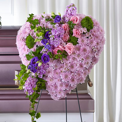 Treasured Love Standing Heart –  Yadilynn Flowers Llc, Orange CA