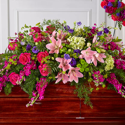 Radiant Tribute Casket Spray –  Yadilynn Flowers Llc, Orange CA
