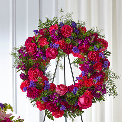 Calming Colors Wreath –  Yadilynn Flowers Llc, Orange CA