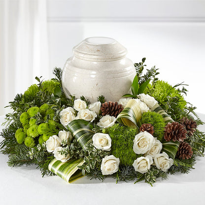 Precious Evergreen Cremation Adornment –  Yadilynn Flowers Llc, Orange CA