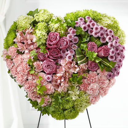 Heartwarming Standing Heart –  Yadilynn Flowers Llc, Orange CA