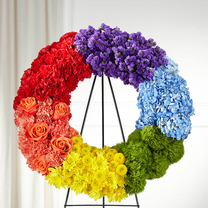 Circle of Love Wreath –  Yadilynn Flowers Llc, Orange CA