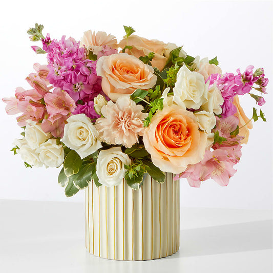 Paradise Bouquet with Ivory Vase –  Yadilynn Flowers Llc, Orange CA