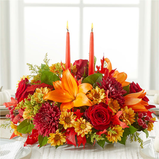 Autumn's Embrace Centerpiece – YADILYNN FLOWERS LLC, Orange CA