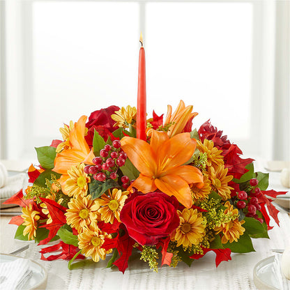 Autumn's Embrace Centerpiece –  Yadilynn Flowers Llc, Orange CA