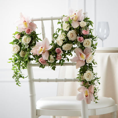 Orchid Rose Chair Décor –  Yadilynn Flowers Llc, Orange CA
