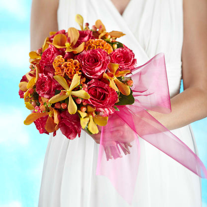 Brilliant Shades of Love Bouquet –  Yadilynn Flowers Llc, Orange CA