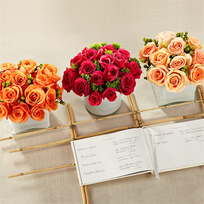 Dawn Rose Centerpiece –  Yadilynn Flowers Llc, Orange CA
