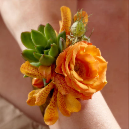 Irresistible Love Wrist Corsage –  Yadilynn Flowers Llc, Orange CA