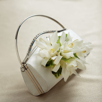White Purse Decor –  Yadilynn Flowers Llc, Orange CA